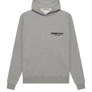 Essentials fear of god hoodie dark oatmeal